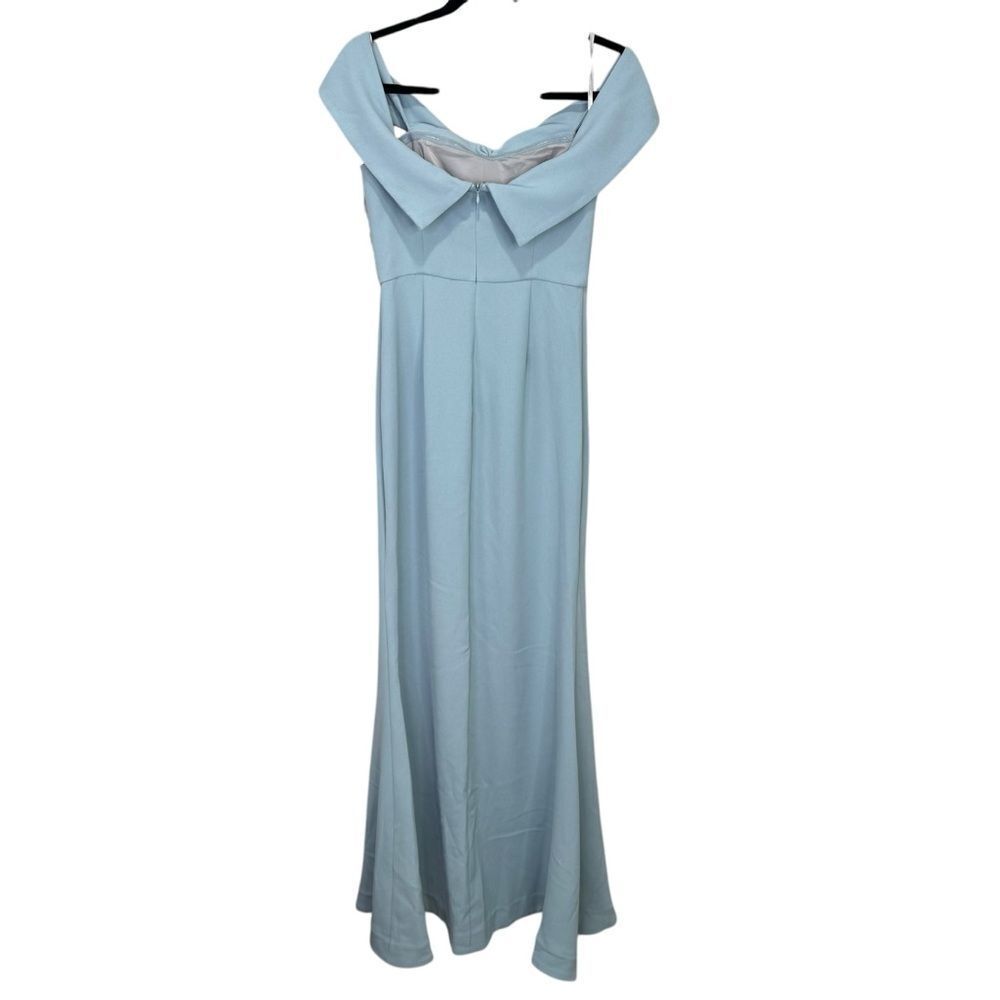 NEW Lovers + Friends Danica Strapless Gown Silver Blue Size Small - Picture 6 of 9